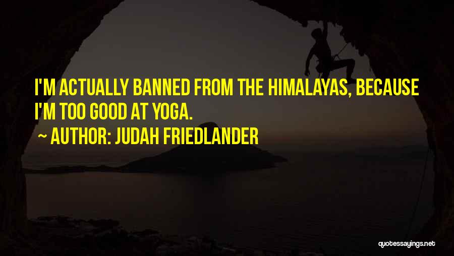 Good Himalayas Quotes By Judah Friedlander