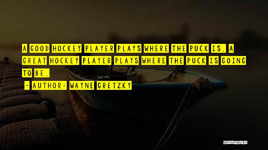 Good Hockey Player Quotes By Wayne Gretzky