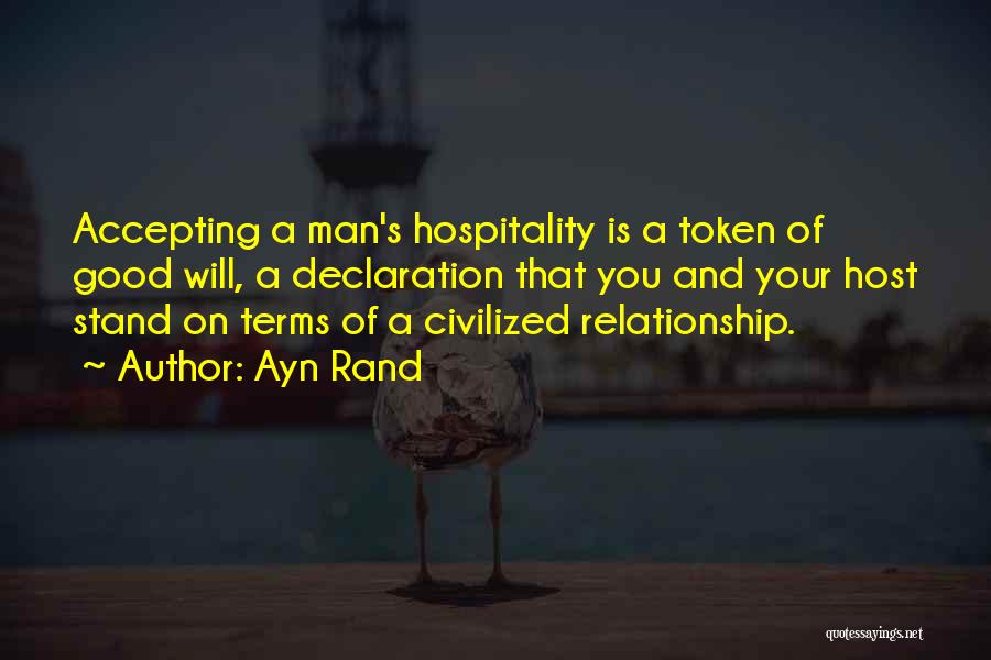 Good Host Quotes By Ayn Rand