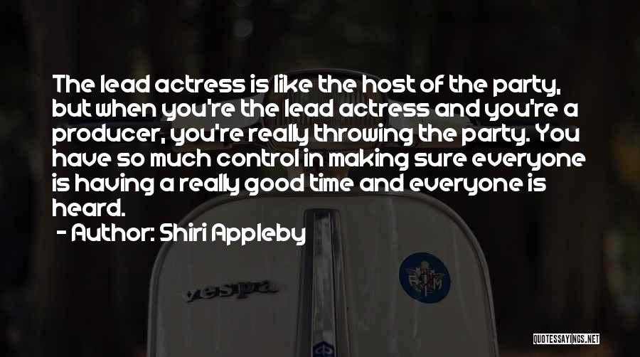 Good Host Quotes By Shiri Appleby