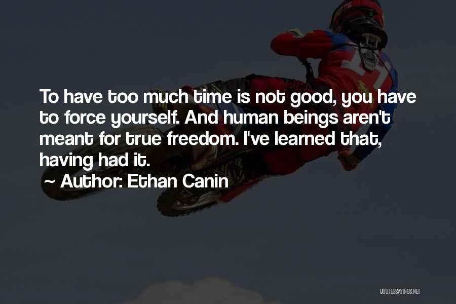 Good Human Beings Quotes By Ethan Canin