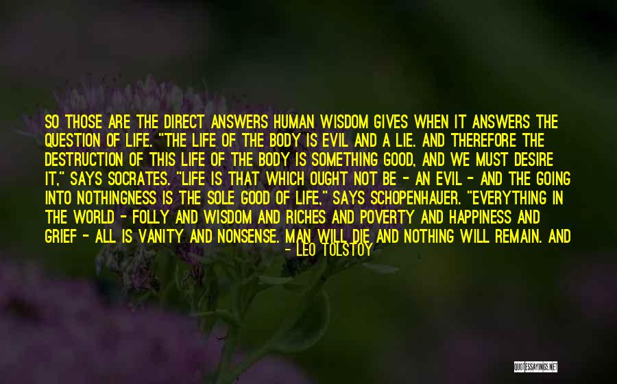 Good Human Body Quotes By Leo Tolstoy