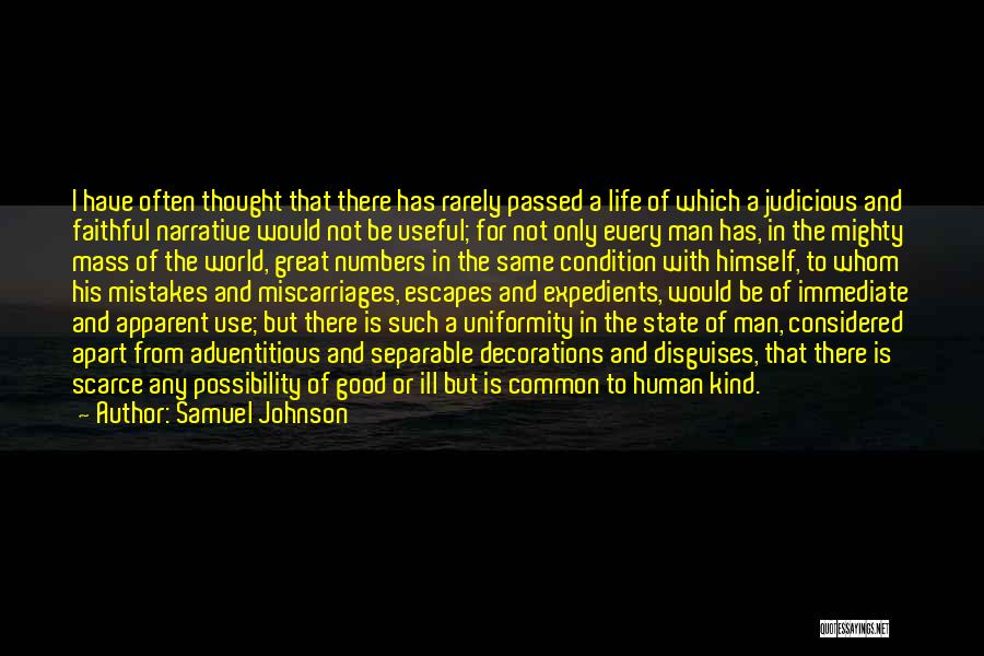 Good Human Condition Quotes By Samuel Johnson