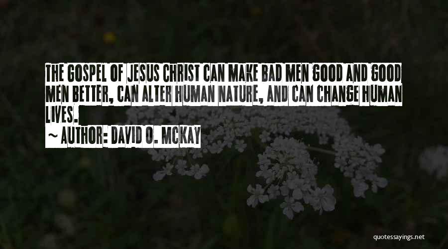 Good Human Nature Quotes By David O. McKay