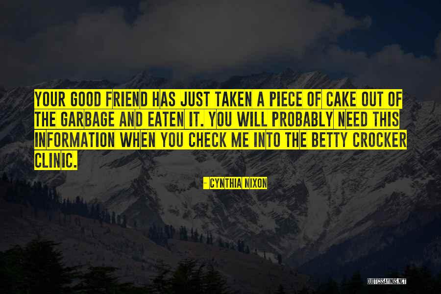 Good Information Quotes By Cynthia Nixon Good Information Quotes By Cynthia Nixon