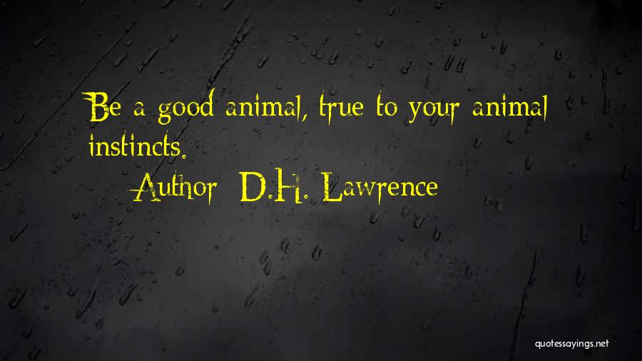 Good Instincts Quotes By D.H. Lawrence