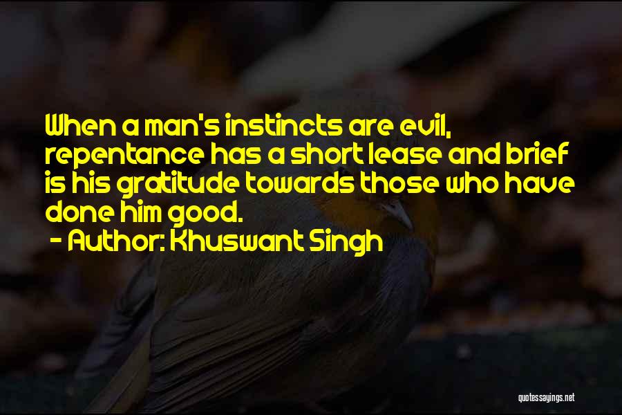 Good Instincts Quotes By Khuswant Singh