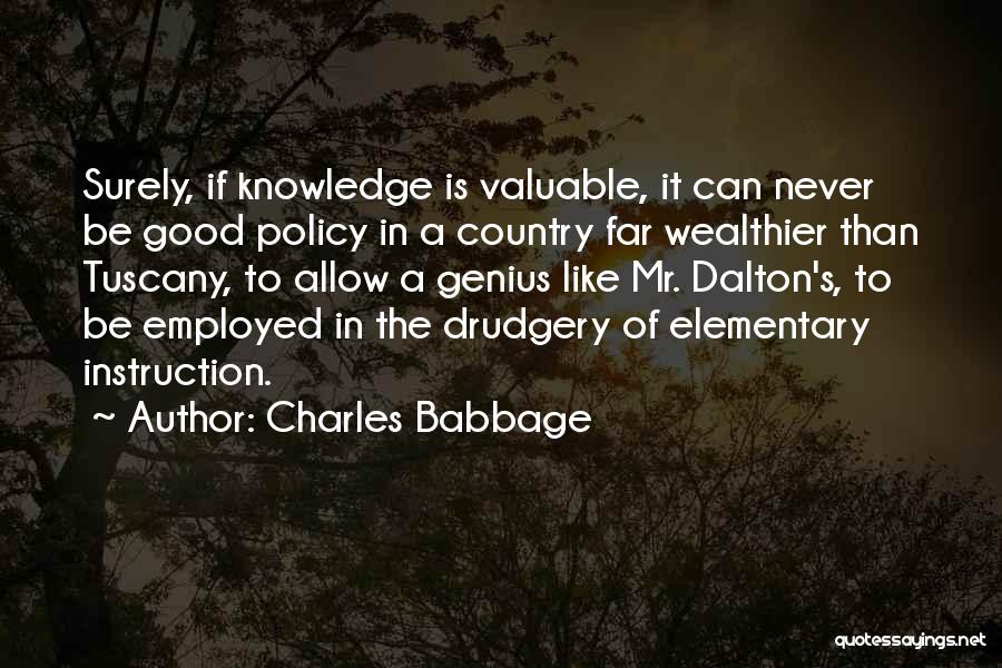 Good Instruction Quotes By Charles Babbage