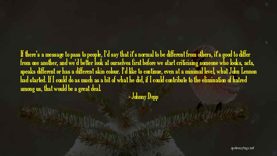 Good John Lennon Quotes By Johnny Depp