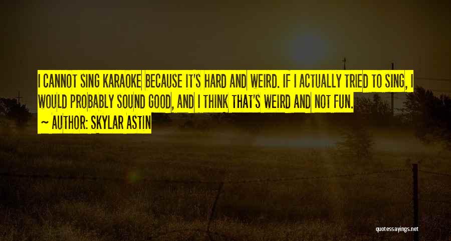 Good Karaoke Quotes By Skylar Astin