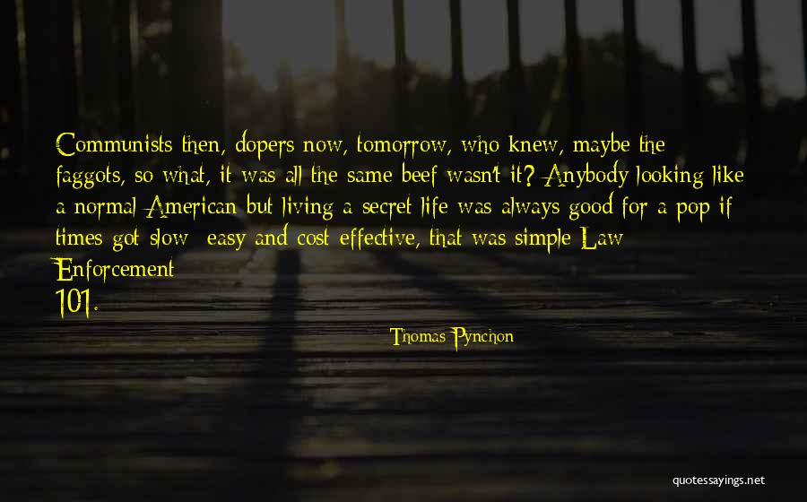 Good Law Enforcement Quotes By Thomas Pynchon