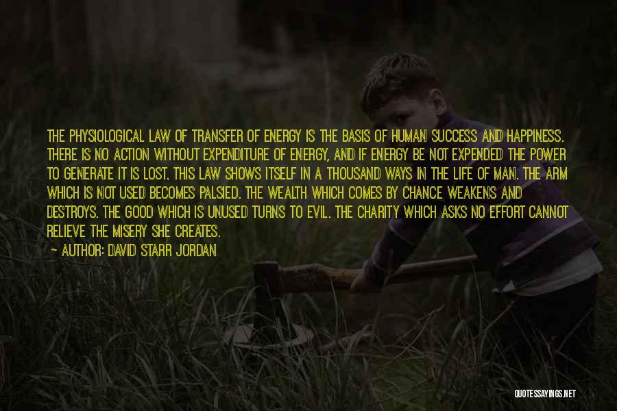 Good Law Of Life Quotes By David Starr Jordan