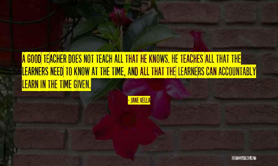 Good Learners Quotes By Jane Vella