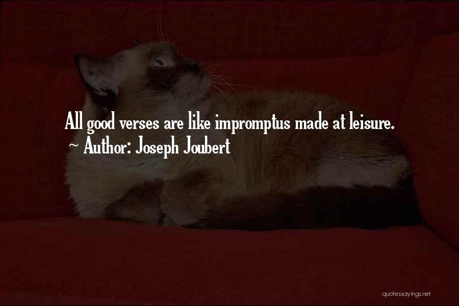 Good Leisure Quotes By Joseph Joubert