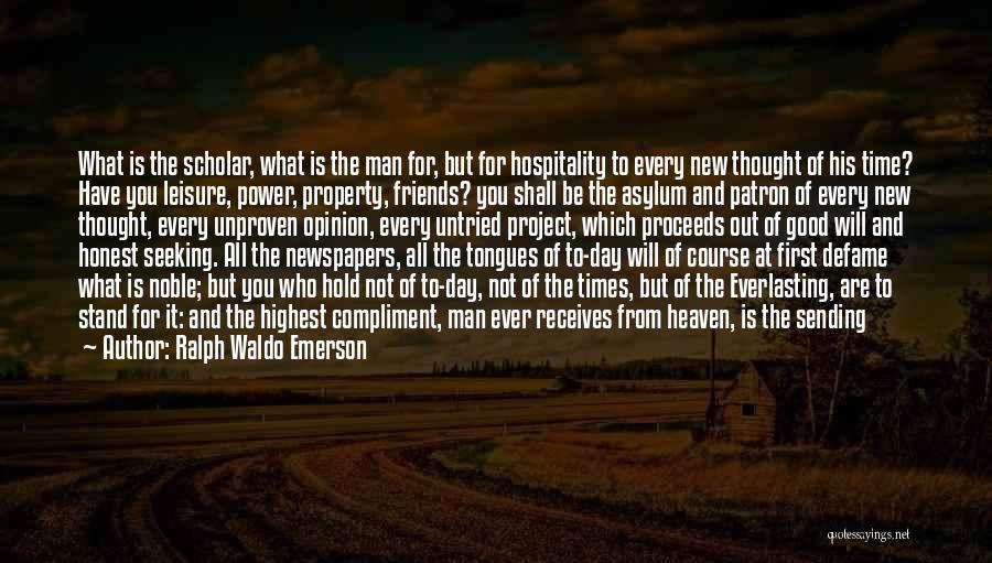 Good Leisure Quotes By Ralph Waldo Emerson