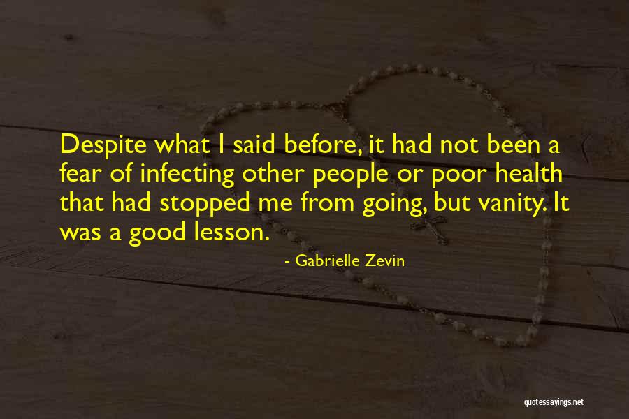 Good Lesson Quotes By Gabrielle Zevin Good Lesson Quotes By Gabrielle Zevin
