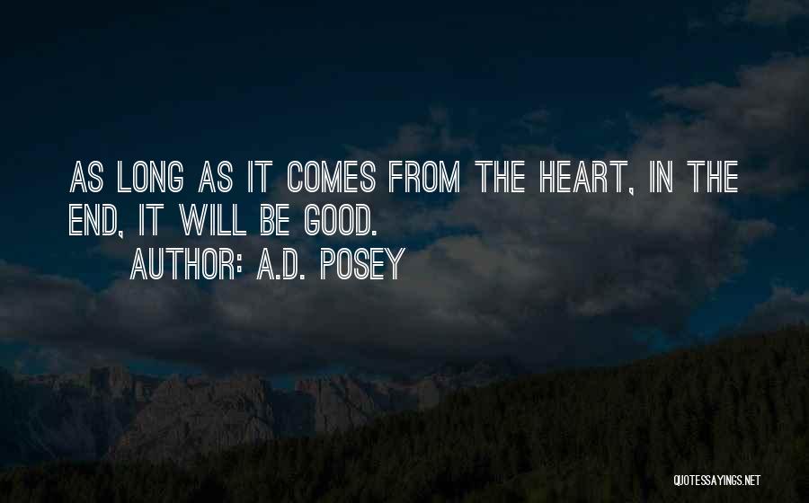 Good Long Inspirational Quotes By A.D. Posey