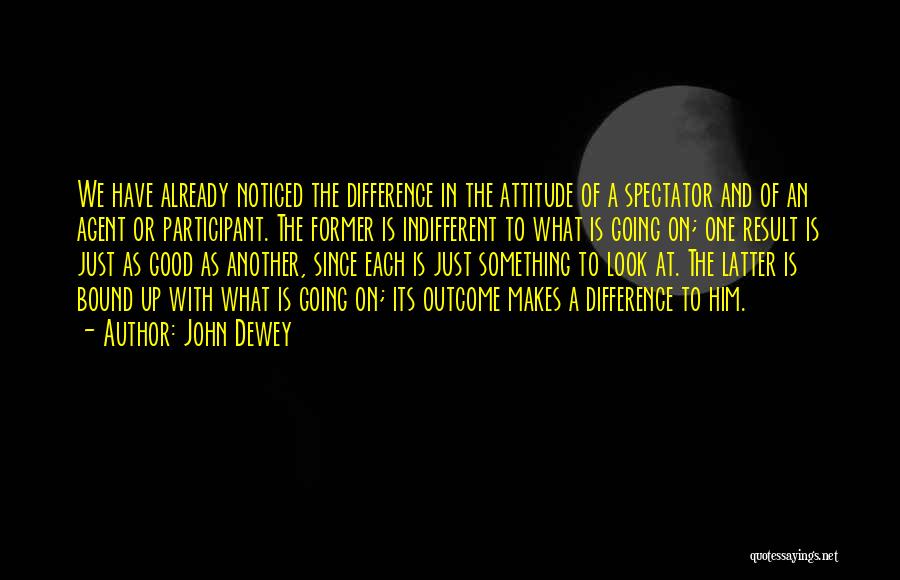 Good Look Attitude Quotes By John Dewey