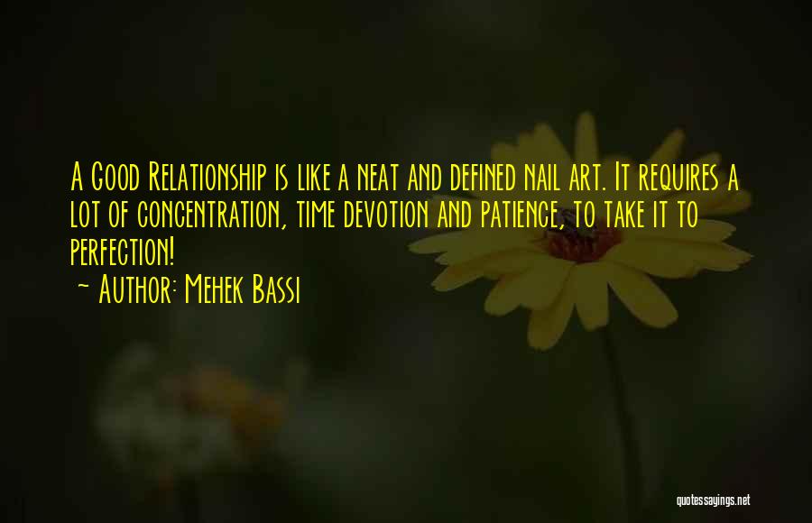 Good Love Relationship Quotes By Mehek Bassi