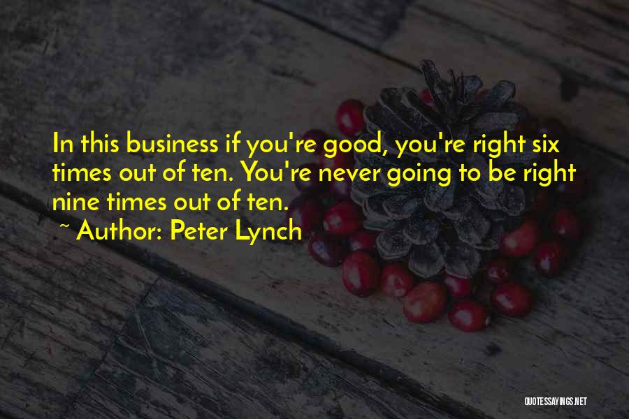 Good Luck For Business Quotes By Peter Lynch