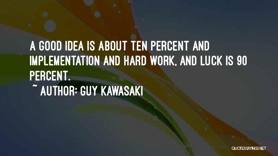 Good Luck Hard Work Quotes By Guy Kawasaki