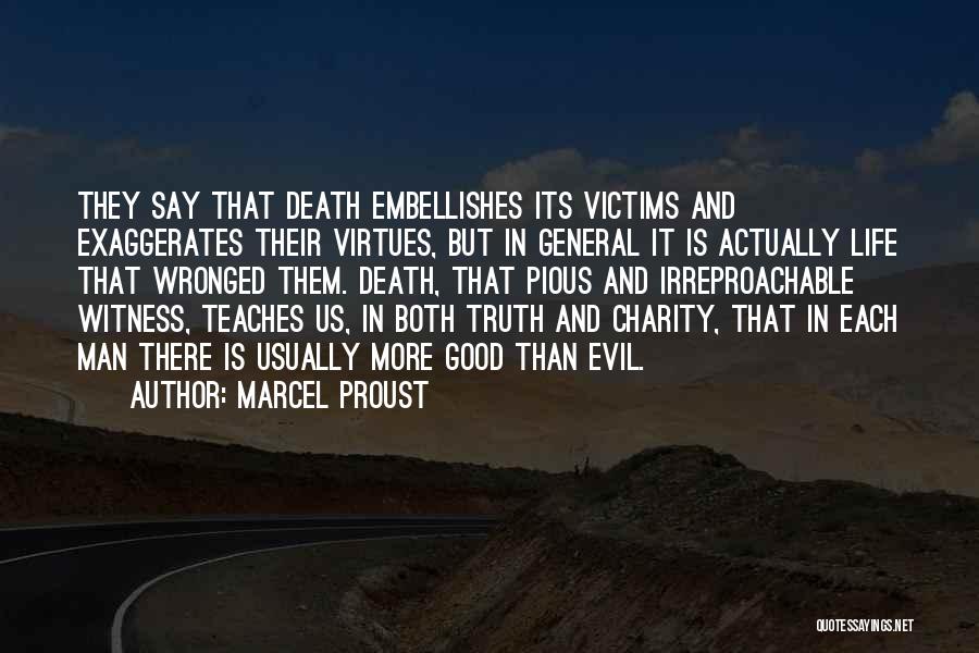 Good Man Death Quotes By Marcel Proust