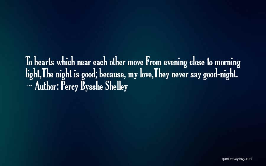 Good Morning And Goodnight Quotes By Percy Bysshe Shelley