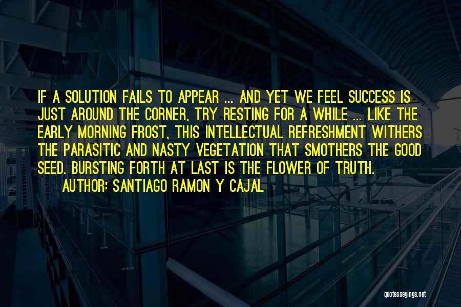 Good Morning Early Quotes By Santiago Ramon Y Cajal