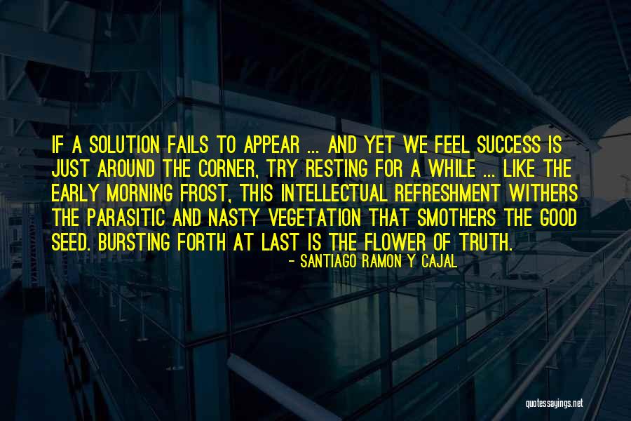 Good Morning Early Quotes By Santiago Ramon Y Cajal