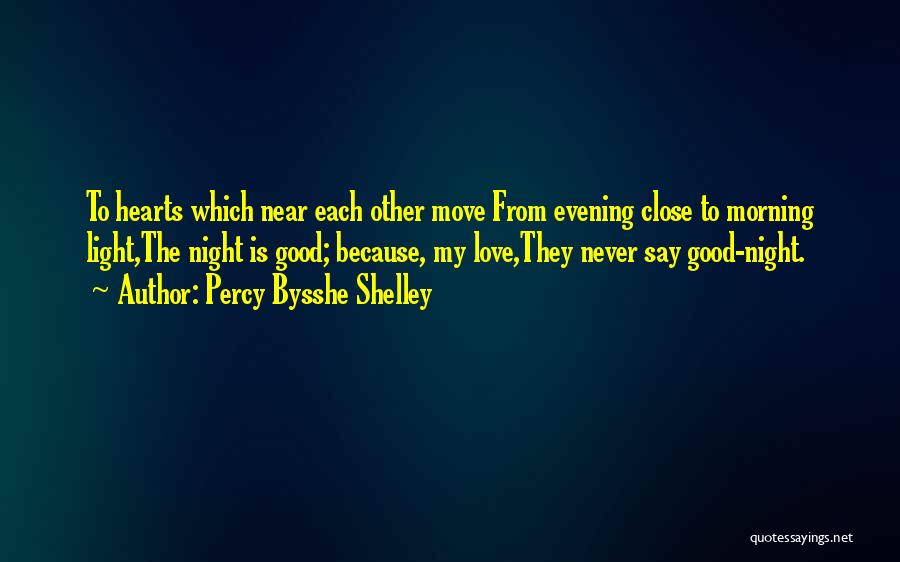 Good Morning My Love Quotes By Percy Bysshe Shelley