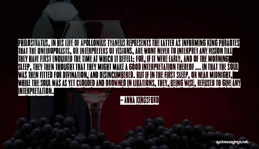 Good Morning Thought Quotes By Anna Kingsford Good Morning Thought Quotes By Anna Kingsford