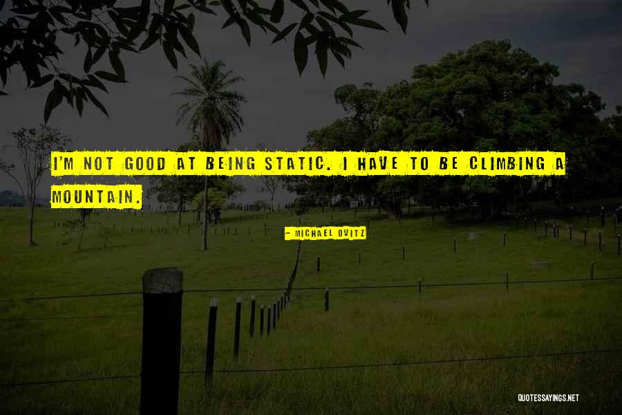 Good Mountain Climbing Quotes By Michael Ovitz