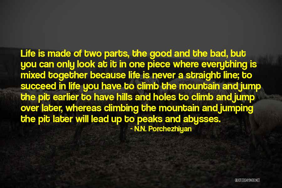 Good Mountain Climbing Quotes By N.N. Porchezhiyan Good Mountain Climbing Quotes By N.N. Porchezhiyan