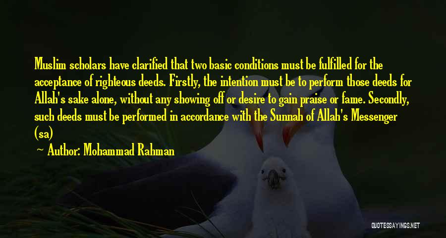 Good Muslim Quotes By Mohammad Rahman