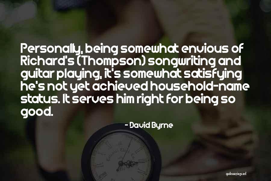 Good Names Quotes By David Byrne