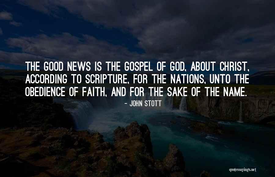 Good Names Quotes By John Stott