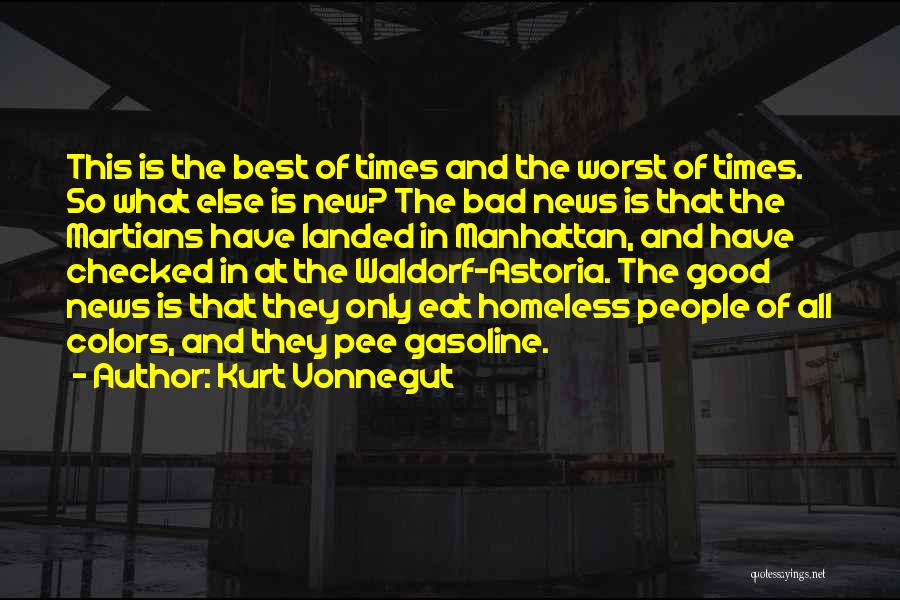 Good News And Bad News Quotes By Kurt Vonnegut