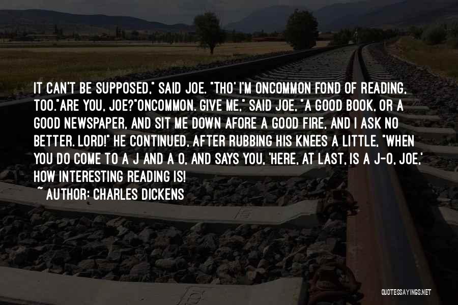 Good Newspaper Quotes By Charles Dickens