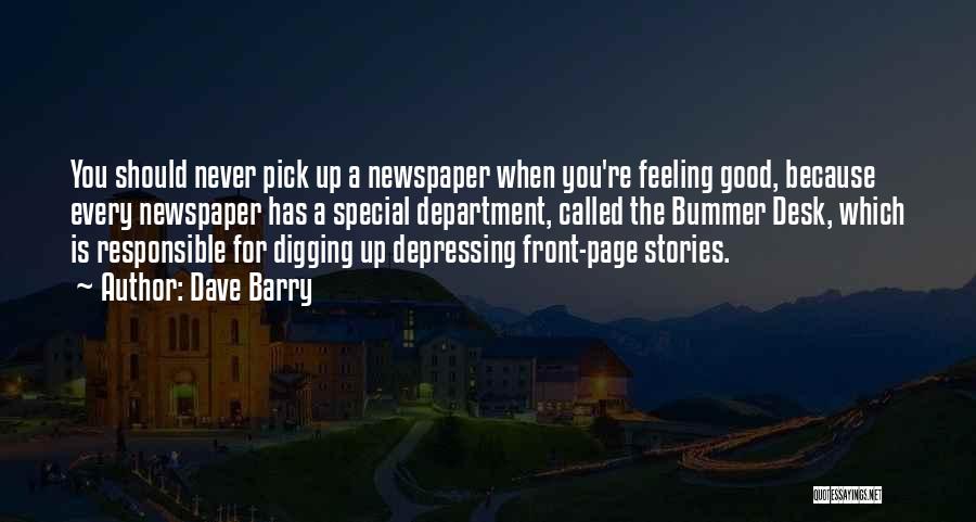 Good Newspaper Quotes By Dave Barry