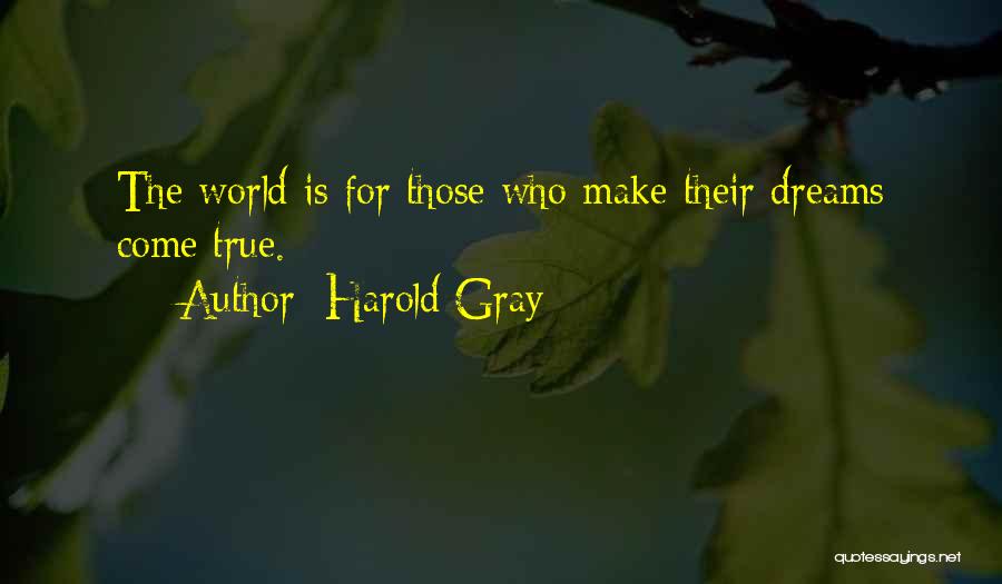 Good Night And Dreams Quotes By Harold Gray