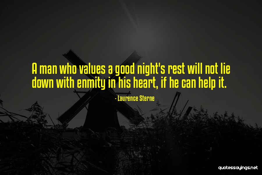 Good Night Heart Quotes By Laurence Sterne Good Night Heart Quotes By Laurence Sterne