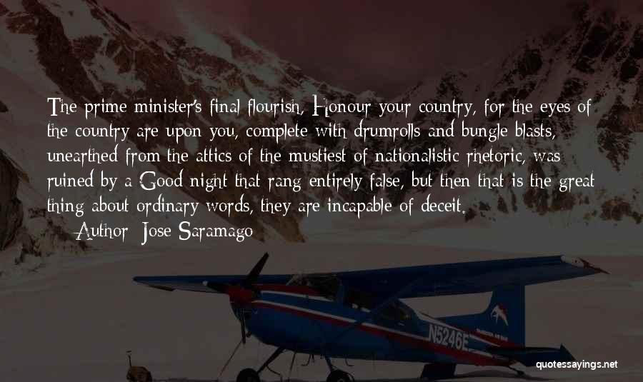 Good Night Of Quotes By Jose Saramago