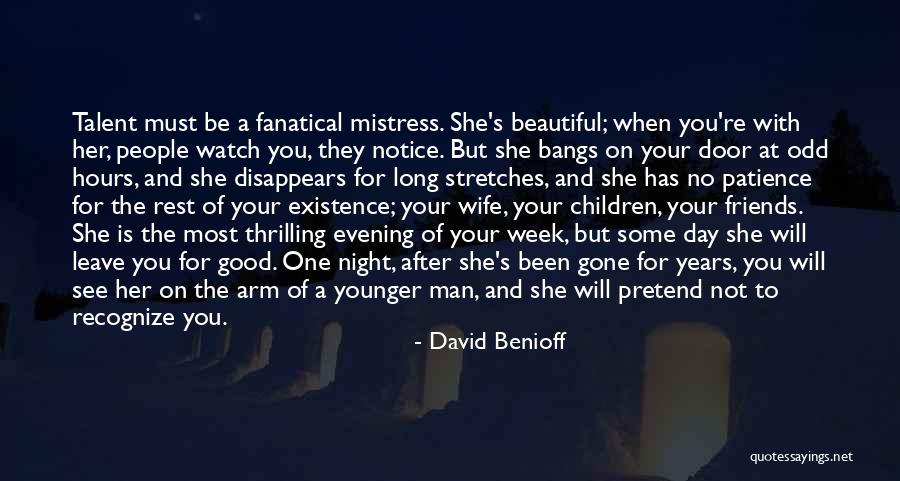 Good Night Out With Friends Quotes By David Benioff