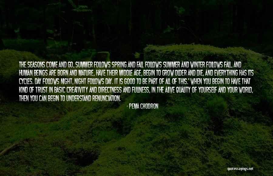 Good Night You All Quotes By Pema Chodron