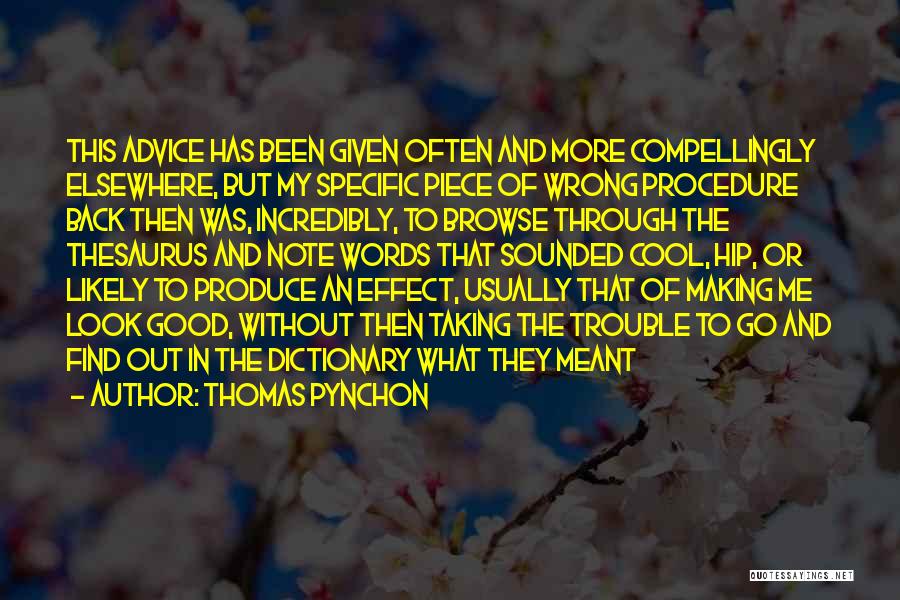 Good Note Taking Quotes By Thomas Pynchon