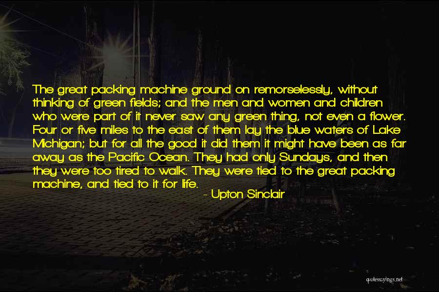 Good Ocean Life Quotes By Upton Sinclair