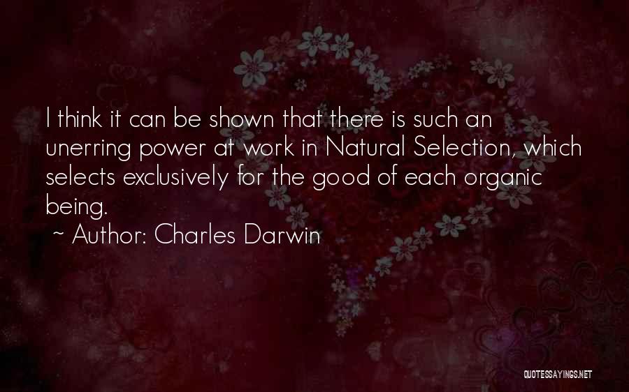 Good Organic Quotes By Charles Darwin