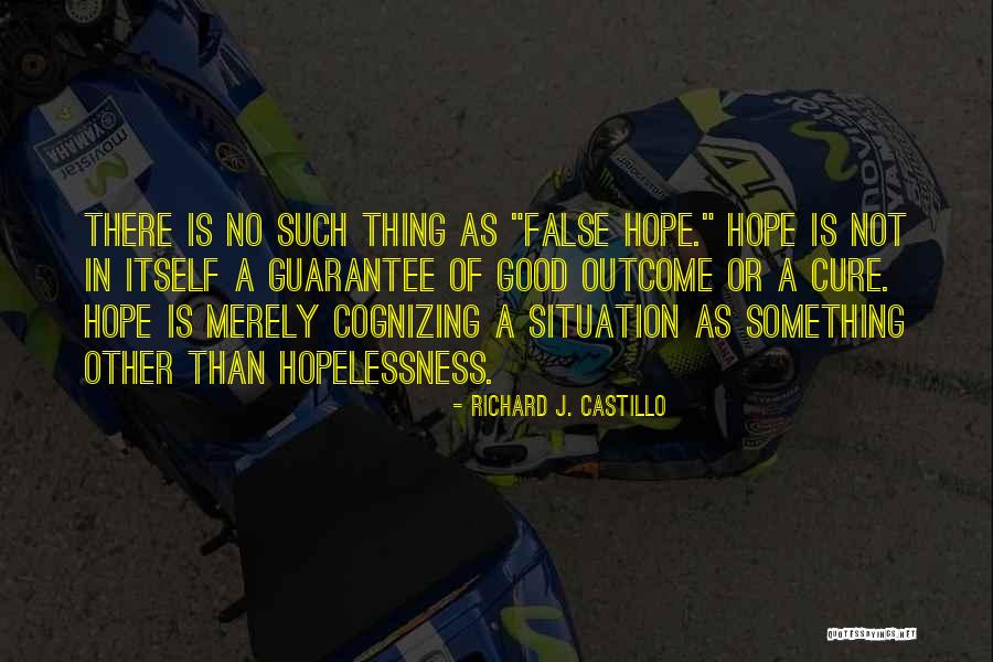Good Outcome Quotes By Richard J. Castillo Good Outcome Quotes By Richard J. Castillo