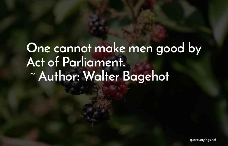 Good Parliament Quotes By Walter Bagehot