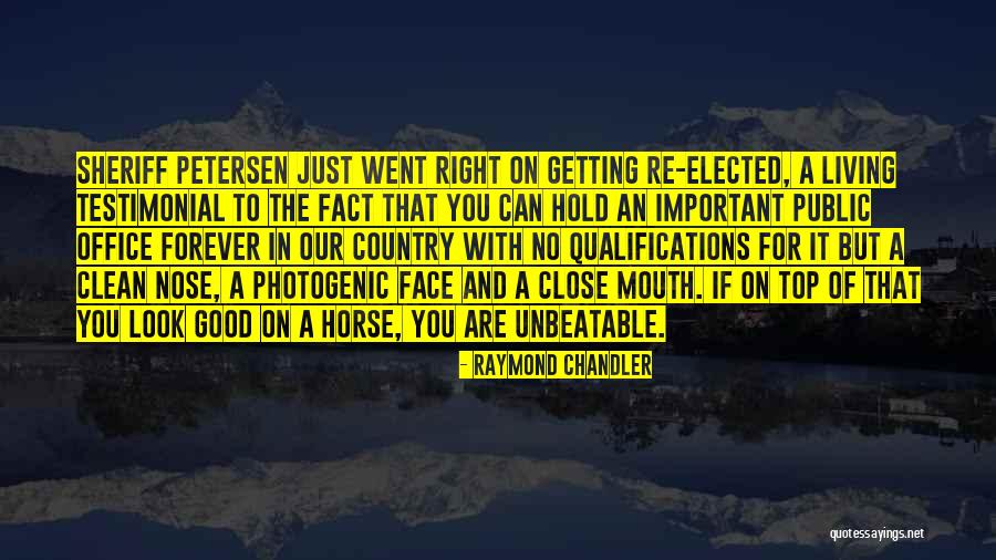 Good Photogenic Quotes By Raymond Chandler